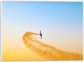 WallClassics - Panneau en mousse PVC - Planeur avec fumée Oranje - Photo 40x30 cm sur panneau en mousse PVC