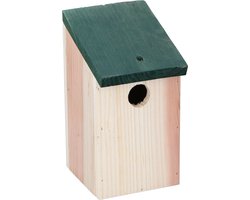 Lifetime Garden Nestkast - Vogelhuisje - 12 x 14 x 22 CM - Bevestigen aan Boom of Wand - Hout