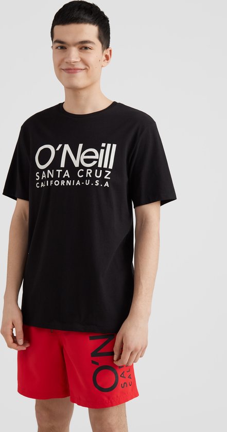 O'Neill T-Shirt Men CALI ORIGINAL T-SHIRT Black Out - B S - Black Out - B 100% Katoen Round Neck