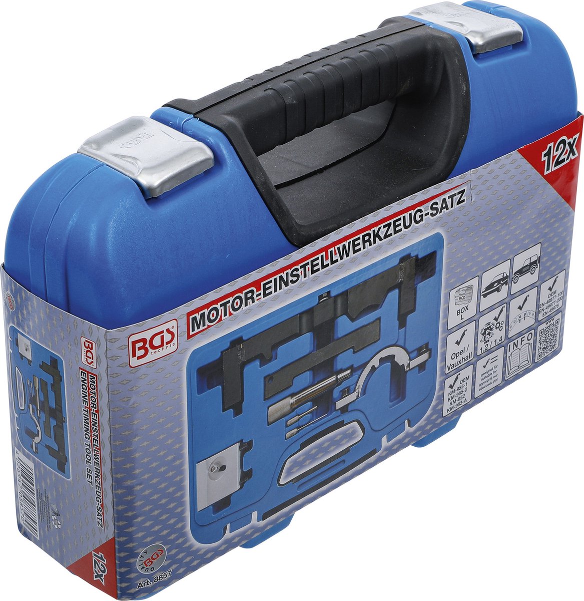 BGS Motorafstelset voor Opel 1.2, 1.4