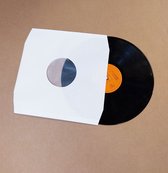 100 Witte LP Hoezen 12" Met Plastic Polybag