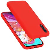 Cadorabo Hoesje geschikt voor Samsung Galaxy A70 / A70s in LIQUID ROOD - Beschermhoes gemaakt van flexibel TPU silicone Case Cover