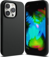 Hoesje Geschikt voor iPhone 14 Pro Hoesje – siliconen back cover – Zwart