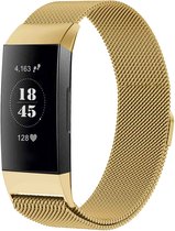 Bracelet Fitbit Charge 3 / 4 Taille S - Bracelet magnétique iMoshion Milanese - or