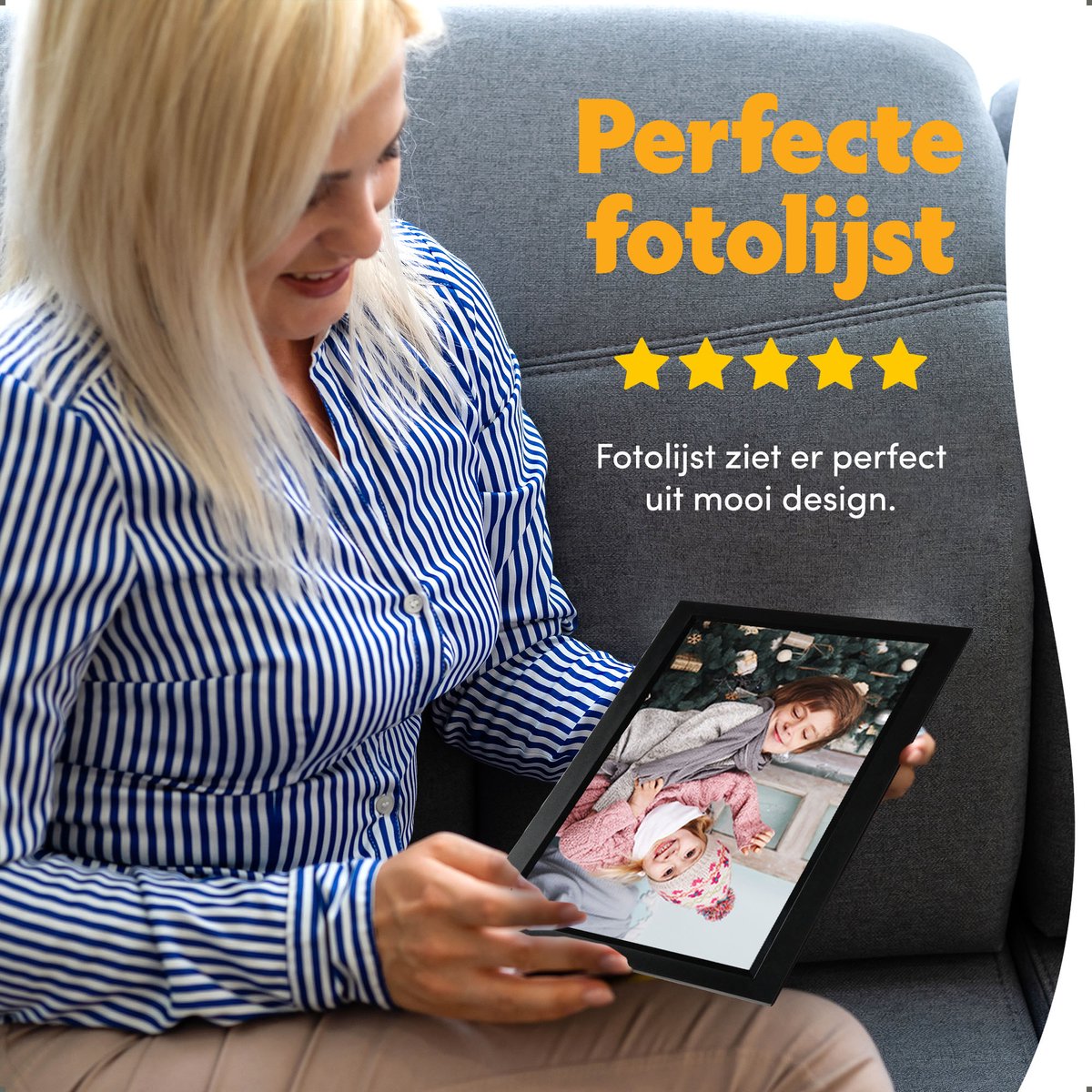 Pora&Co - Digitale fotolijst met WiFi en Frameo App - 15.6 inch - Pora – HD+ -IPS Display – Zwart - Micro SD – Touchscreen thumbnail 6