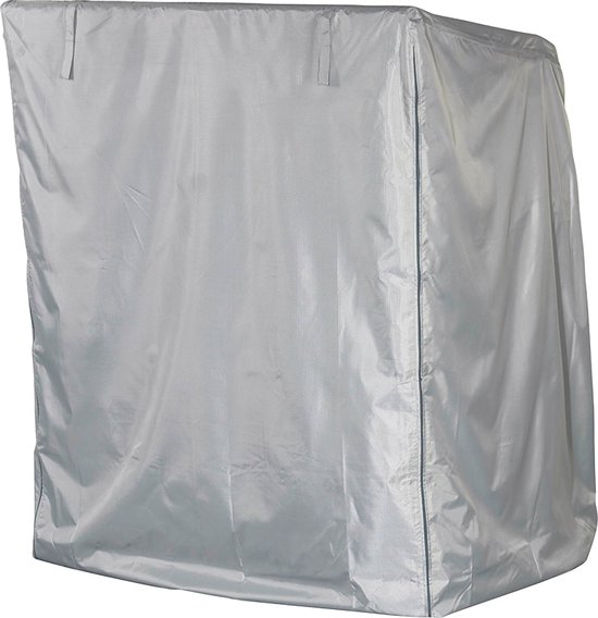 Housse de protection pour fauteuil-cabine en osier | 137 x 100 x 165/140 cm | Polyester tissé à 3 couches avec un revêtement intérieur en TPU et un tissu intérieur, couleur : taupe (gris clair)