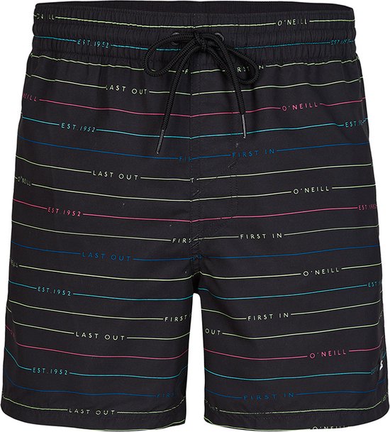 O'Neill zwemshort first 15 striped terms zwart - S