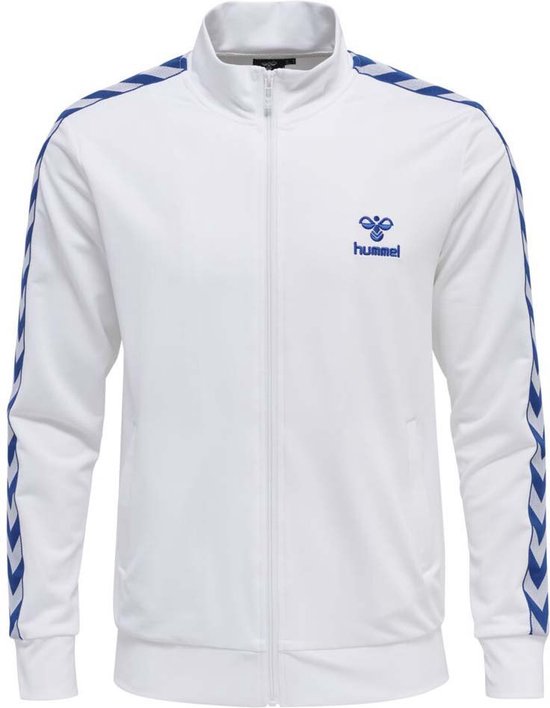 HUMMEL Nathan 2.0 Sweatshirt Met Volledige Rits Heren - White / True Blue