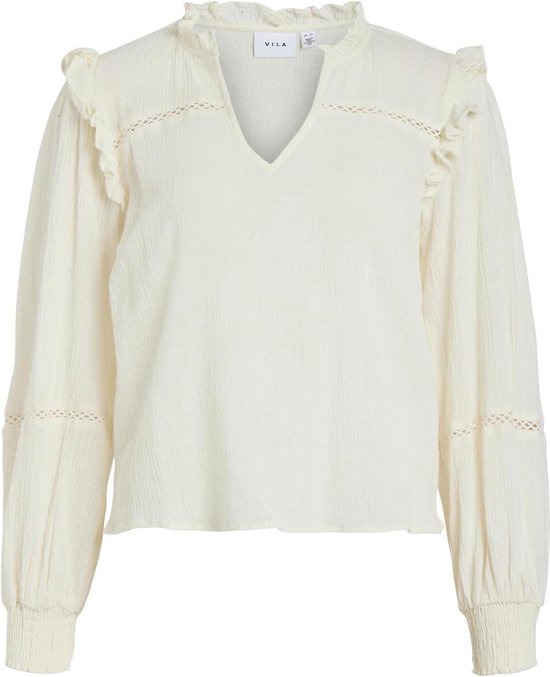 VILA - VITULI O-NECK L/S DETAIL KNIT CARDI - 14108959 - Fig
