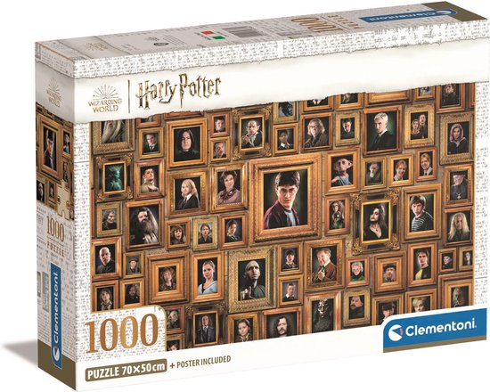 Clementoni - Puzzle 1000 pièces Impossible Harry Potter, Puzzle