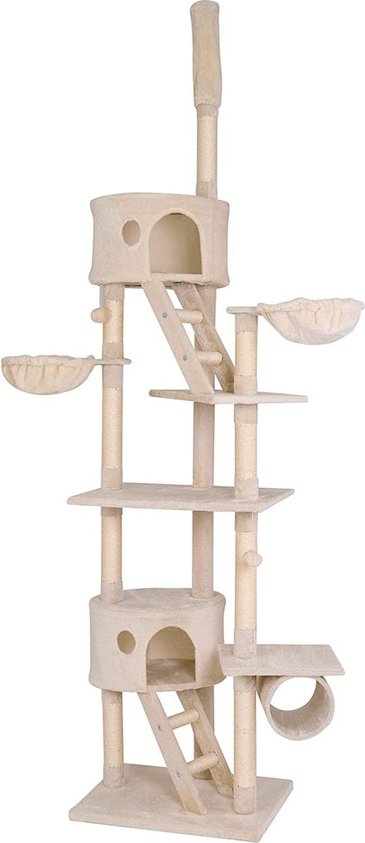 kattenkrabpaal / grote klimboom - speelhuis voor katten / playhouse for cats