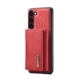 CaseMe - Telefoonhoesje geschikt voor Samsung Galaxy S23 - Back Cover - Met Magnetische Pasjeshouder - Rood