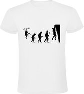 Rockclimbing evolution Heren T-shirt - klimmen - muurklimmen - rotswand - boulderen - wandklimmen