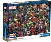 Clementoni - Puzzel 1000 Stukjes Impossible Marvel, Puzzel Voor Volwassenen en Kinderen, 14-99 jaar, 39709 COMPACT BOX