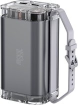 4smarts Lucid Ultra - Batterie Plein air 100W 40 000 mAh - Étanche - Antipoussière - avec Lampe de Poche - Charge Rapide PD 100W - Grijs