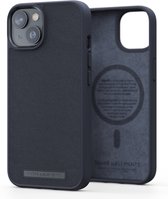 Njord byELEMENTS iPhone 14 Plus hoesje - Telefoonhoesje van Hoogwaardig Leer - Gereycled / Duurzaam materiaal - 2 Meter valbescherming - Geschikt voor Magsafe / Draadloos laden - Zwart
