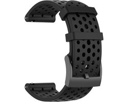 Siliconen bandje - geschikt voor Suunto 9 / 9 Baro - zwart