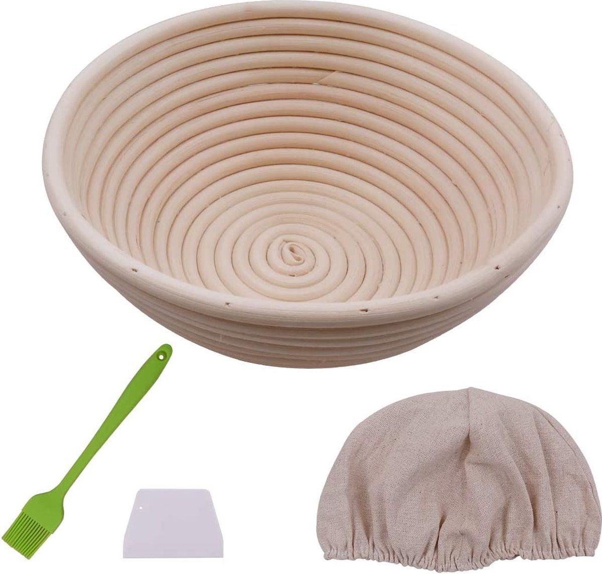 Panier de pousse pour moule à pain Panier de pousse en rotin naturel pour 1000 g de...
