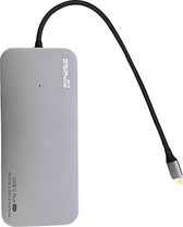 DrPhone MDX1 - USB 3.2 GEN2 Hub + SSD Extra Opslag Ruimte voor Laptop - NVME M2 - HDMI 4K60hz - SD/Micro SD - PD 100W Dock