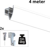 ARTITEQ 4 METER ALL-IN-ONE UP RAIL 4KG / WIT RAL9016