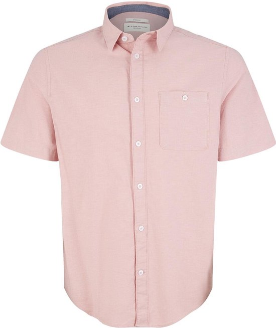 TOM TAILOR stretch oxford shirt Heren Overhemd - Maat L