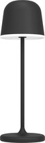 EGLO Mannera Tafellamp - Aanraakdimmer - Draadloos - 34 cm - Aluminium - Zwart/Wit - Oplaadbaar - Binnen en Buiten