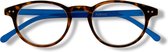 Noci Eyewear RCE003 Boston Leesbril +2.50 - Demi montuur, blauwe poten