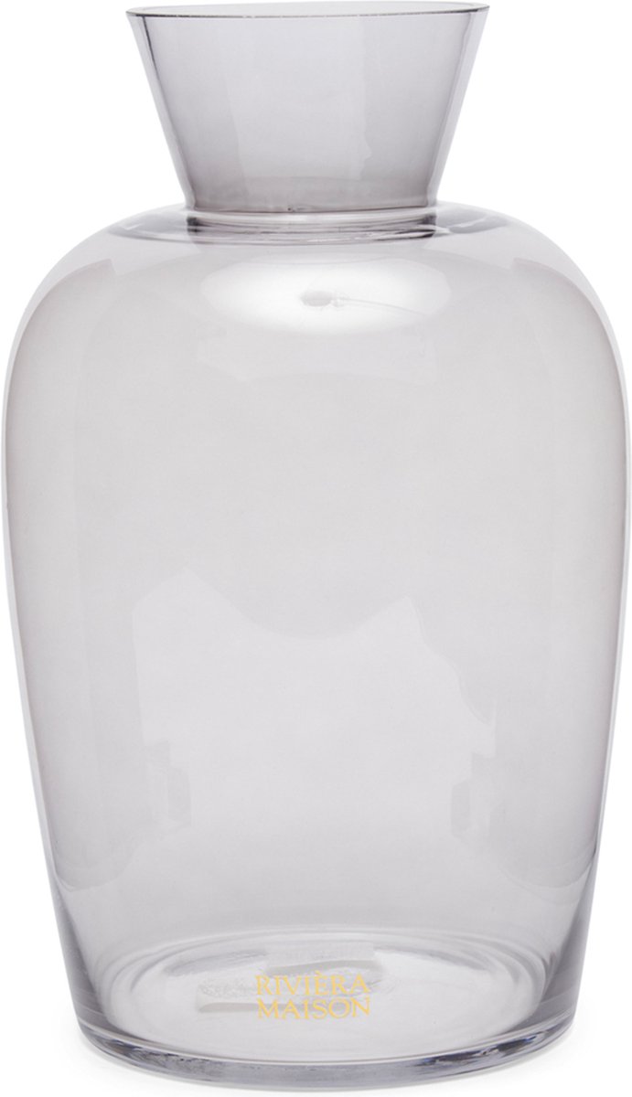 LEONARDO HOME Leonardo 029547 Conische Bodemvaas, Handgemaakte Glazen Vaas Conisch Gevormde Bloemenvaas Decoratieve Vaas Van Glas Met Massieve Ijsbodem Hoogte 60 Cm