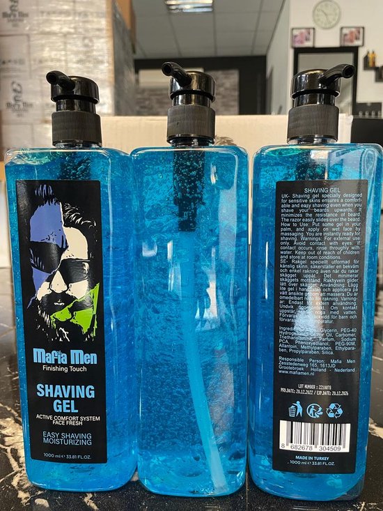 Mafia Men Scheergel Finishing Touch Gummy 1000 ml / 1 Kg Professioneel en Thuis gebruik
