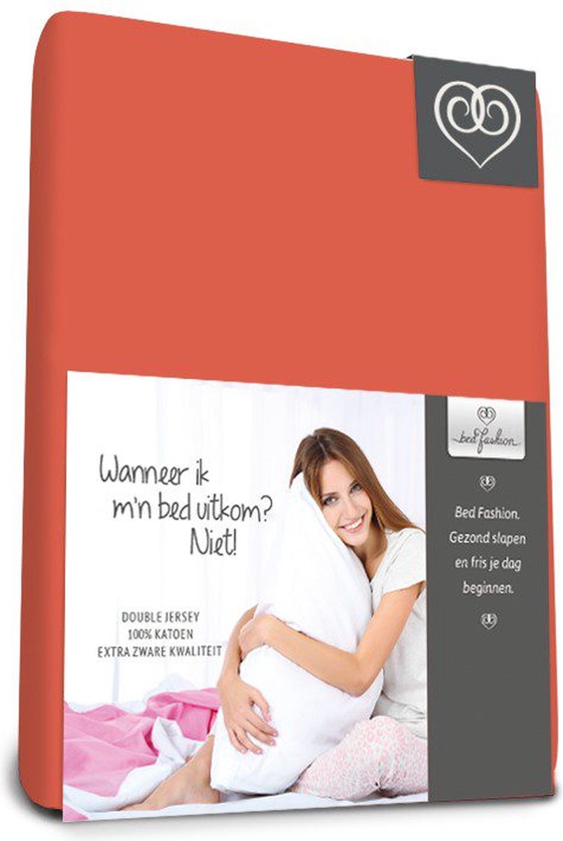Bed-Fashion Double Jersey - Hoeslaken - 140 x 200 cm - Terra