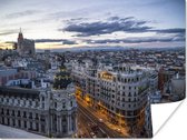 Affiche - Skyline de Madrid en Espagne européenne - 80x60 cm