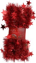 Guirlandes de Noël Guirlandes de Noël - avec étoiles - rouge - 200 x 6,5 cm - Guirlandes/guirlandes de Noël