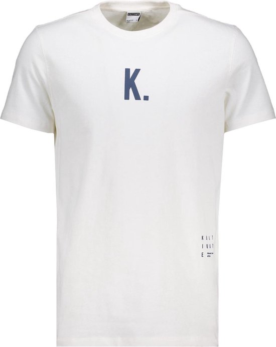 Kultivate T-shirt Ts Kian 2201040200 226 Egret Mannen Maat - XL
