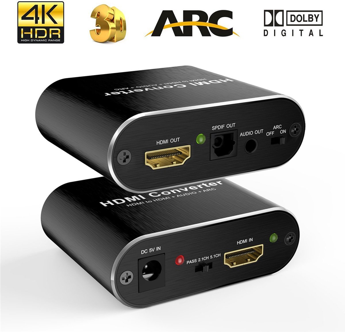 Extracteur Audio Cabos® HDMI 2K/ 4K - Prise en charge de la sortie Audio  optique