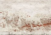 Fotobehangkoning - Fotobehang - Vliesbehang - Behang - Industrieel - Bakstenen - Oude Stenen Muur - 152,5 x 104 cm