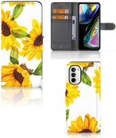 Hoesje geschikt voor Motorola Moto G52 | Moto G82 Zonnebloemen