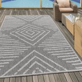 Aruba - Buitenkleed - Weerbestendig Vloerkleed - In & Outdoor - Grijs