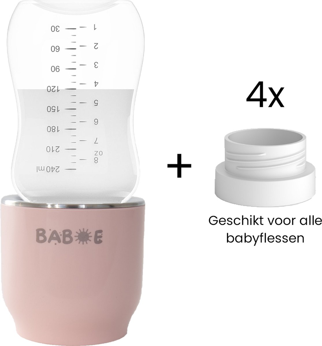 GOEDCH flessenwarmer baby: crèmekleurige baby onderweg draagbaar, 6