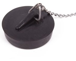 Benson Afvoerstop / gootsteen dop / gootsteenstopper - 44 mm - met RVS ketting 30 cm