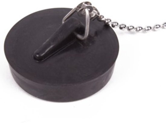 Bouchon de vidange / bouchon d'évier / bouchon d'évier Benson - 44 mm - avec chaîne en acier inoxydable 30 cm