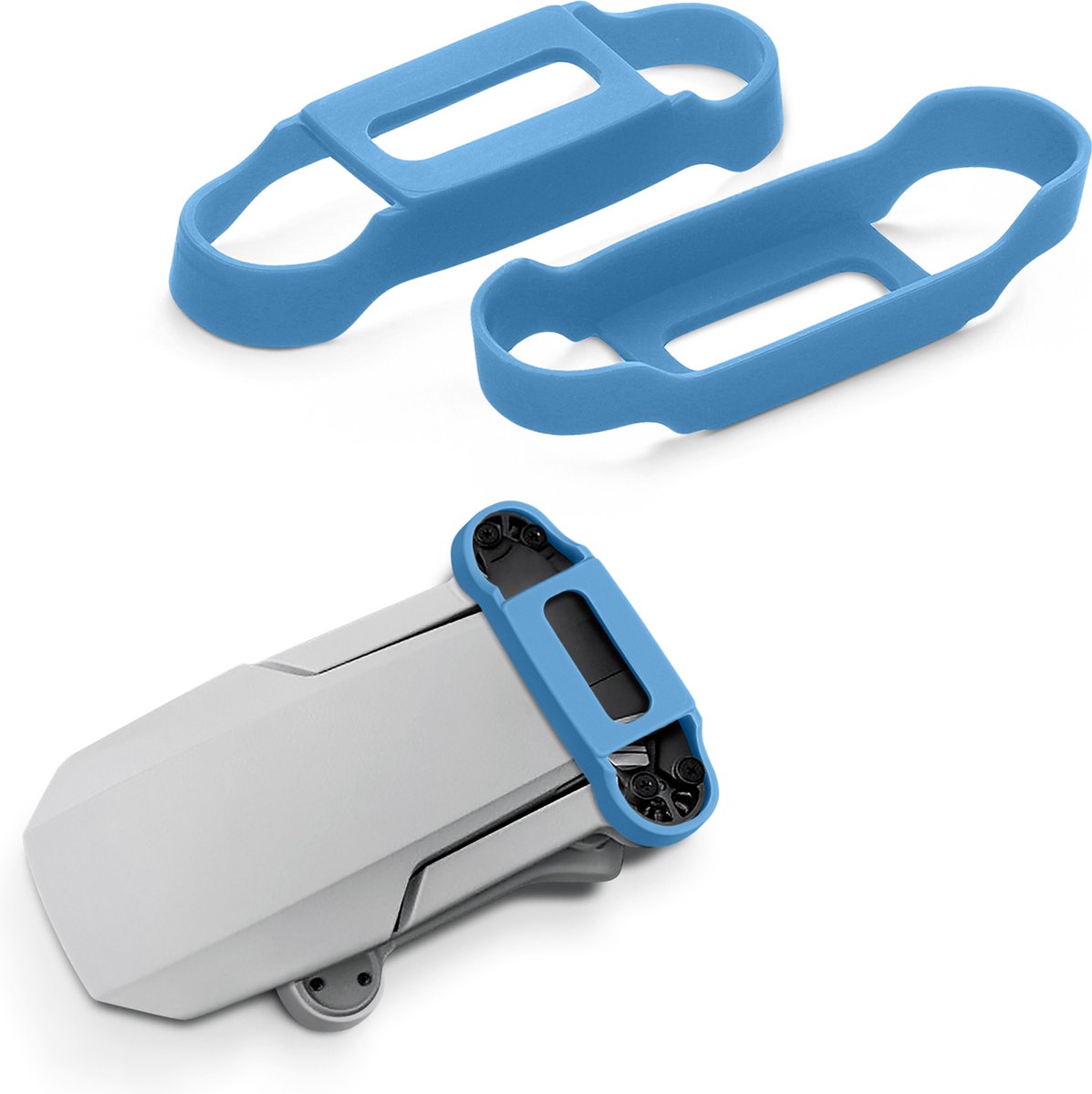 kwmobile 2x propellerbeschermer voor DJI Mavic Mini / Mini 2 / Mini SE - Bescherming voor drone propellers in blauw