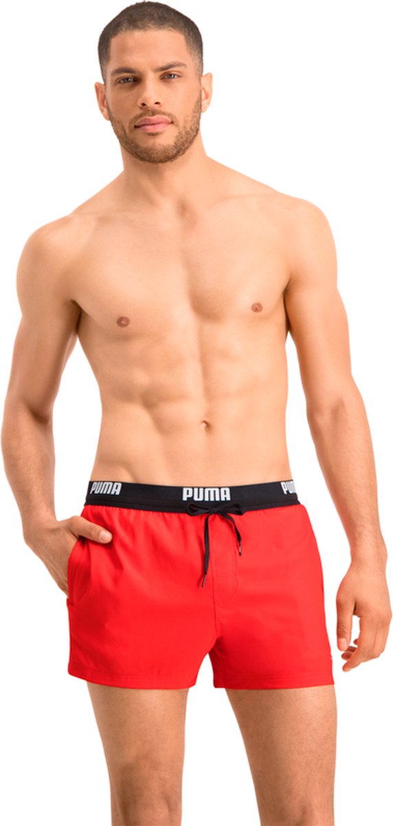 PUMA Swim Logo Short Heren Zwembroek - rood — afbeelding 8