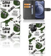 Telefoonhoesje met Pasjes Geschikt voor iPhone12 | 12 Pro (6.1") Dinosaurus