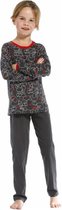 Rebelle Pyjama lange broek - 263 Grey - maat 110/116 (116) - Meisjes Kinderen - 100% katoen- 24212-402-2-263-116