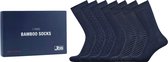 JBS giftbox 7P bamboe sokken mix print blauw - 37-40