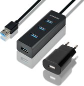 Axagon HUE-S2BP, USB 3.2 Gen 1 (3.1 Gen 1) Type-A, USB 3.2 Gen 1 (3.1 Gen 1) Type-A, 5000 Mbit/s, Zwart, Kunststof, 1,2 m