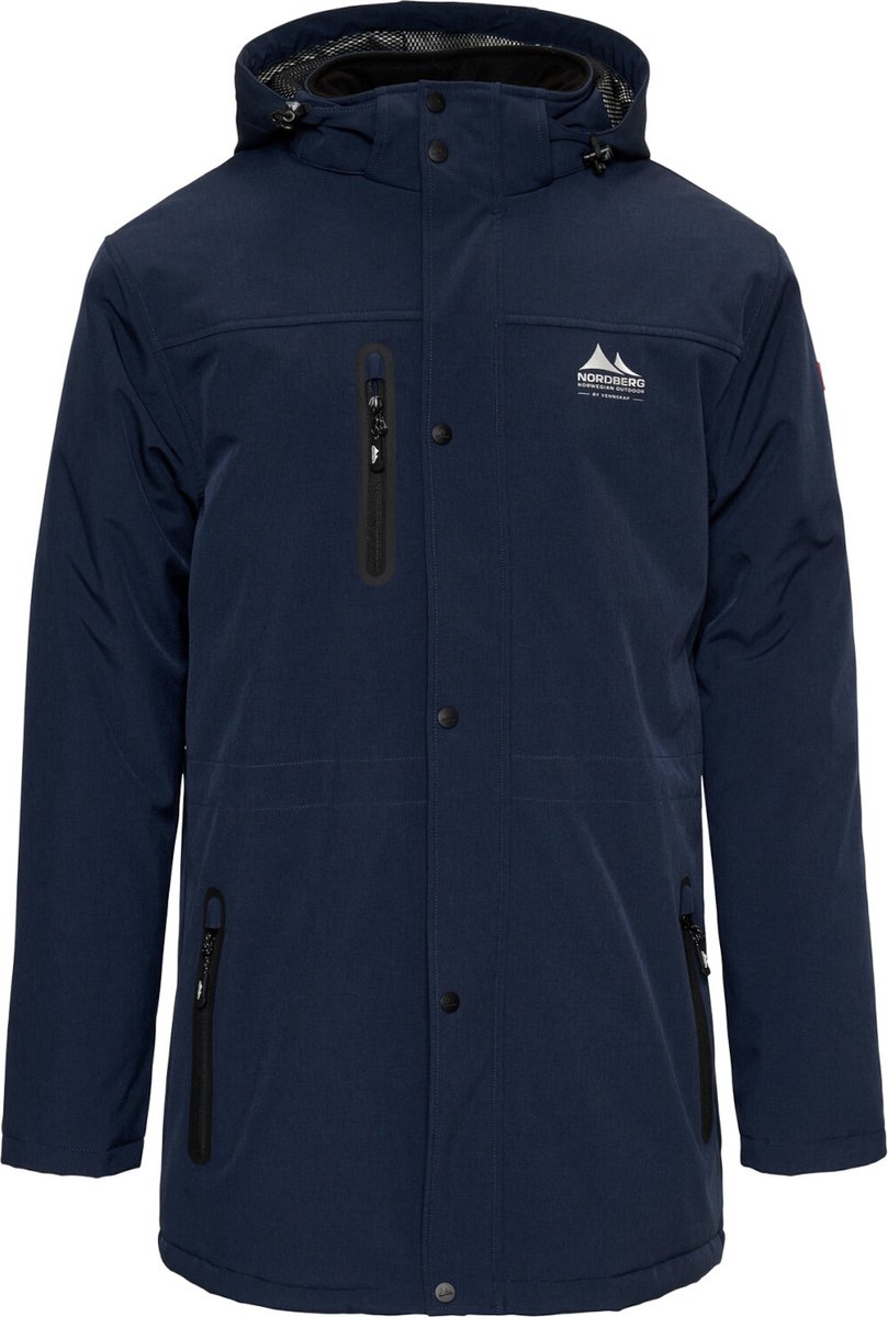 Nordberg Andre Gevoerde Softshell Heren Jas Ms06201-ny Kleur Blauw