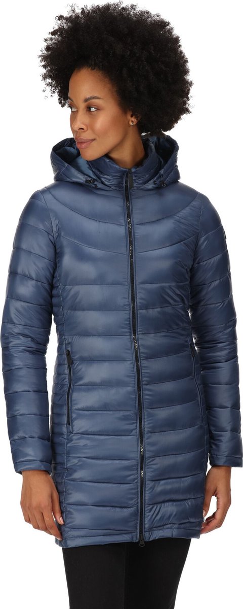 Gevulde Jas Dames Waterafstotend Lichtgewicht Andel Iii Blauw