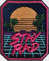 Stay Rad - Patch thermocollant - Application thermocollante - Logo thermocollant - Patch