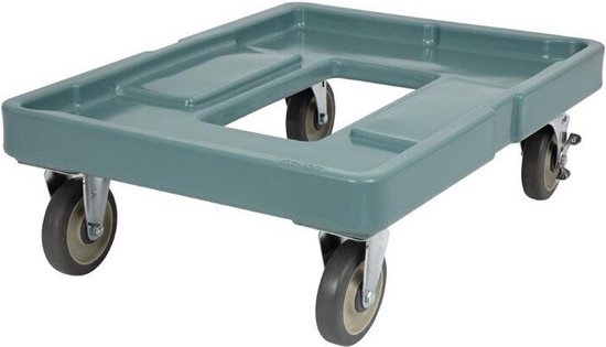 Cambro Camdolly For Milk Crates - 13 X 13 Plastic Dolly With Casters, 250 Lb Capacity
